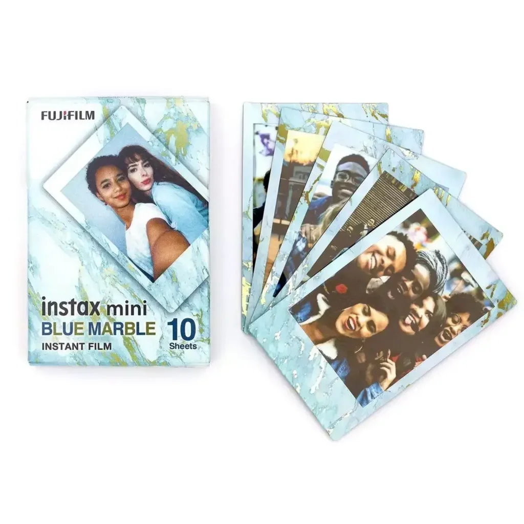 Фотобумага Fujifilm Instax Mini Deco Film Bundle (30шт) – 3 картриджа по 10 листов Black, Monochrome, Blue Marble