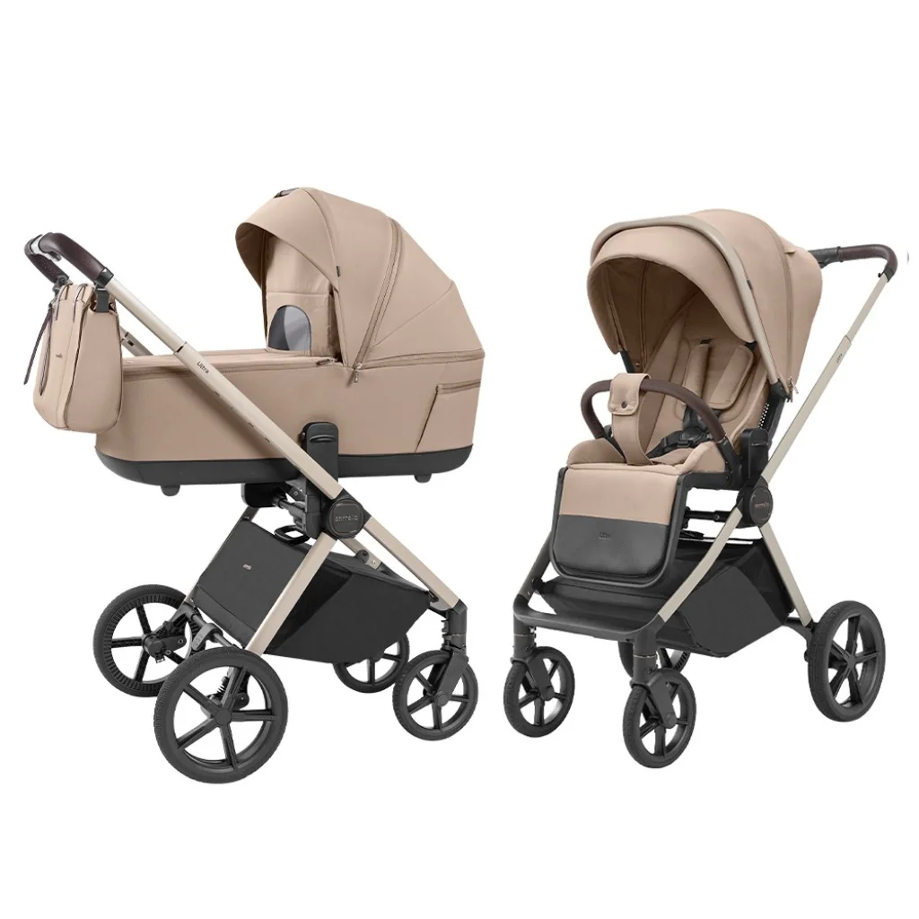 Коляска універсальна CARRELLO Ultra CRL-6527 2в1 Floral Beige