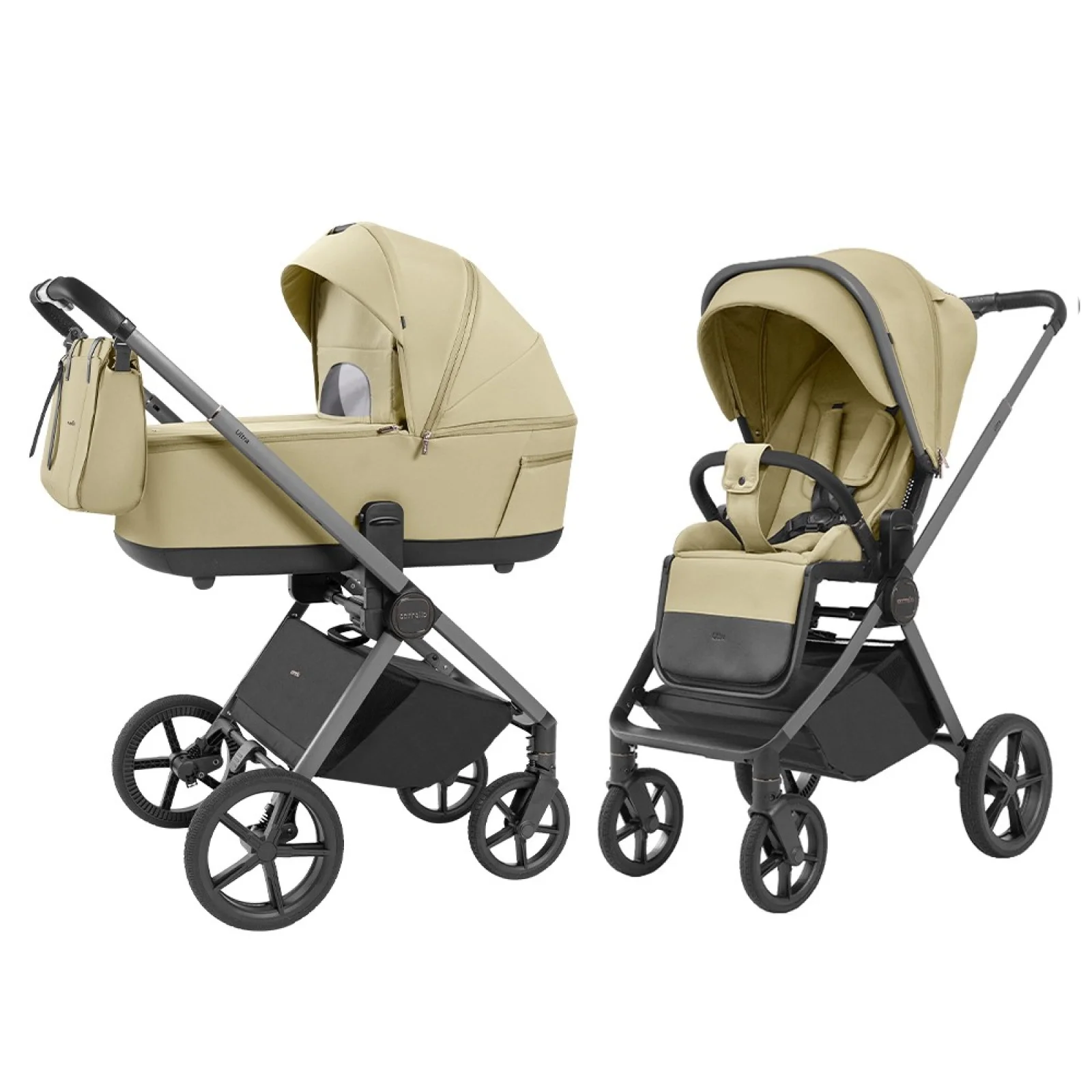 Коляска універсальна CARRELLO Ultra CRL-6527 2в1 Soft Beige