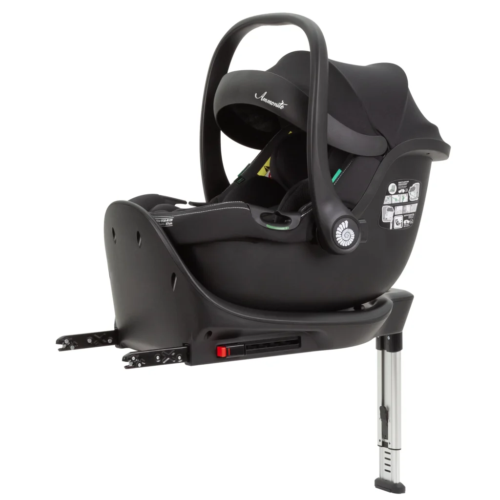 Автокрісло+база CARRELLO Ammonite CRL-8803 Absolute Black i-Size 40-87см ISOFIX