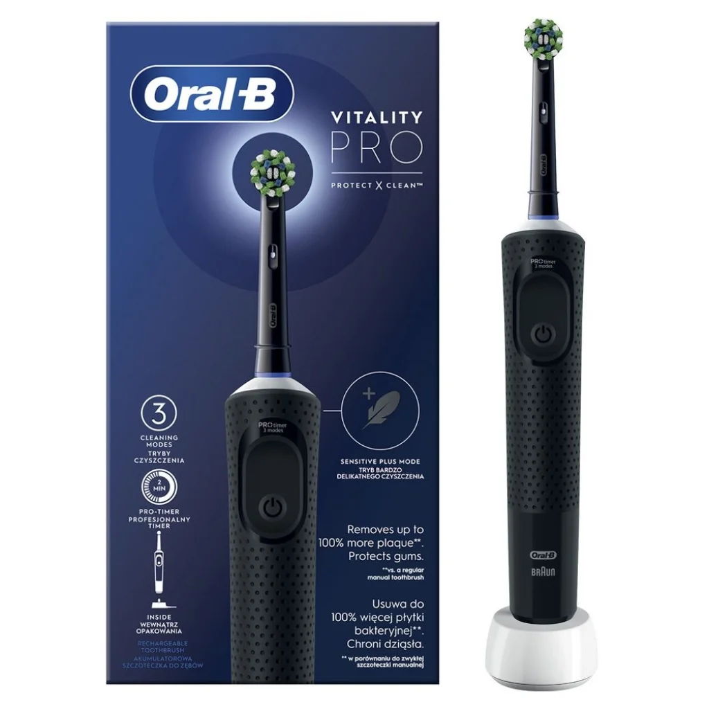 Зубная электрощетка Oral-B Vitality PRO Protect X Clean Black ( D103.413.3)