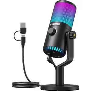 Микрофон для ПК Maono Black (DM30RGB)