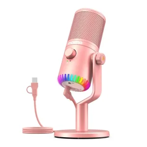 Мікрофон для ПК MAONO Pink (DM30RGB)
