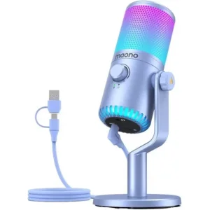 Мікрофон для ПК MAONO Purple (DM30RGBP)