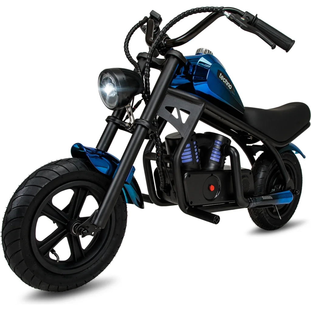 Электомотоцикл детский 180 Вт Techno ES-60 Blue-Black EU