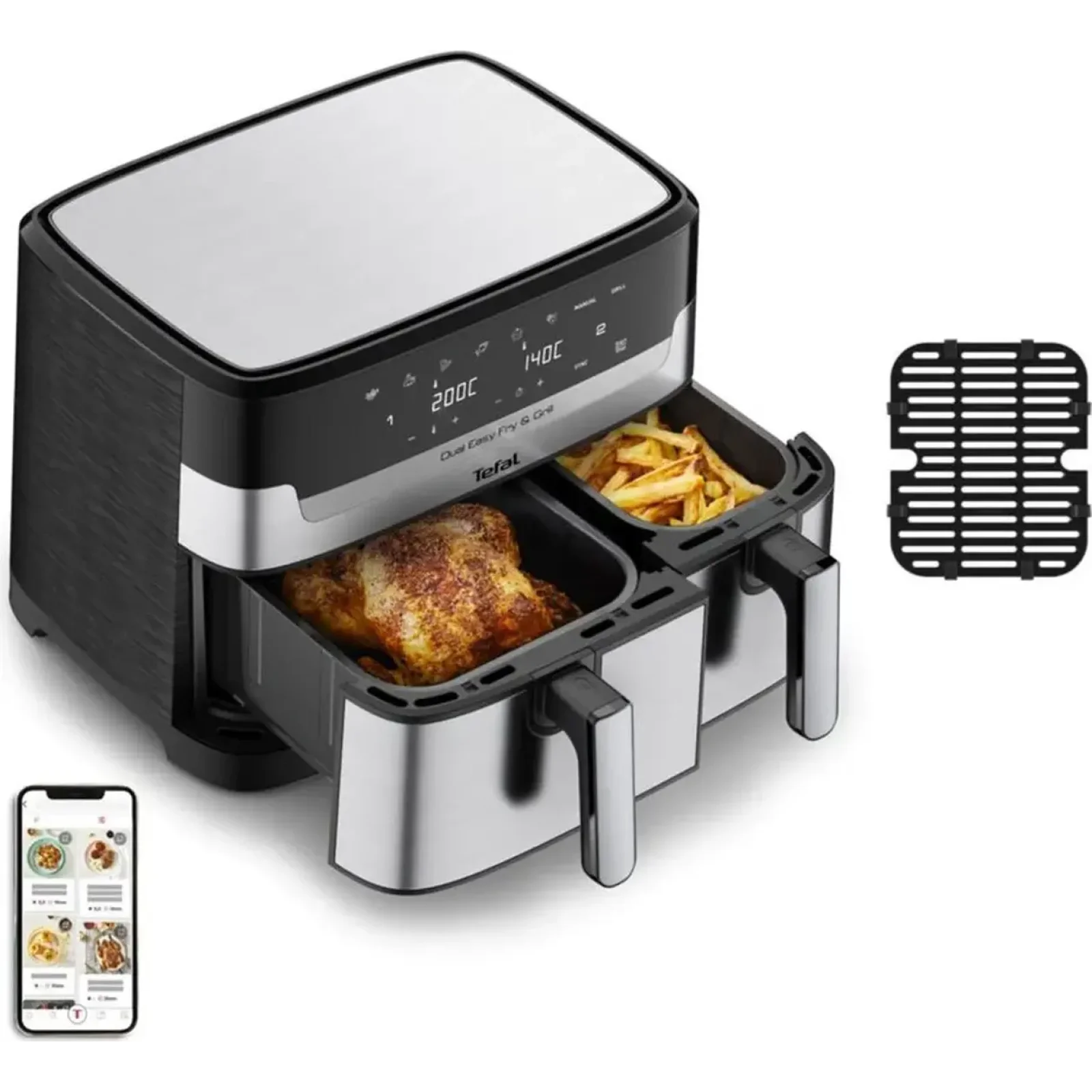Мультипіч Tefal Dual Easy Fry&Grill Air Fryer (EY905D10)