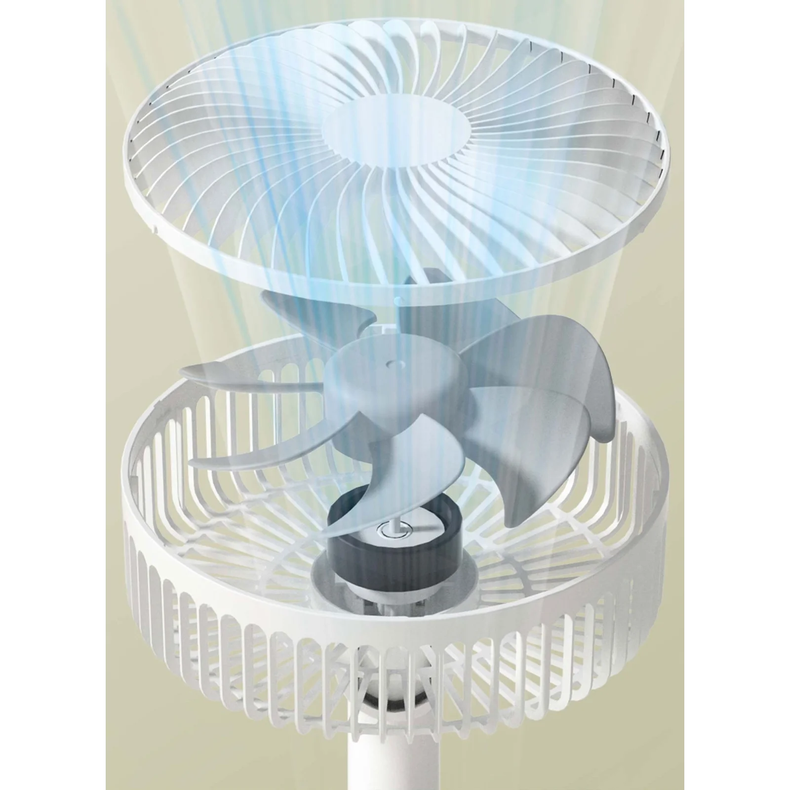 Вентилятор Jile Desktop Small Fan F29C White EU