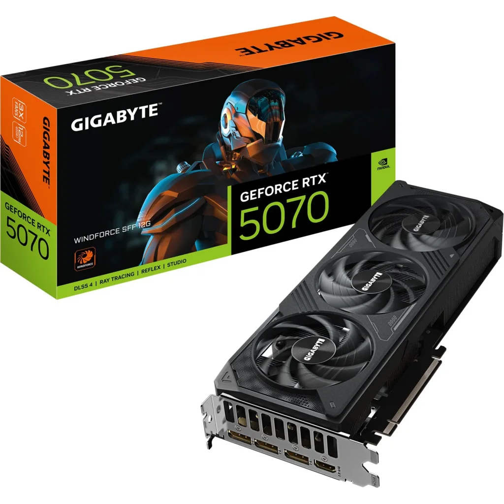 Видеокарта GIGABYTE GeForce RTX 5070 WINDFORCE SFF 12G (GV-N5070WF3-12GD)