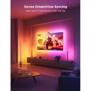 Набір адаптивного підсвічування Govee H6099 Backlight 3 Lite 55-65', RGBIC, WI-FI/Bluetooth Black (H60993D1)