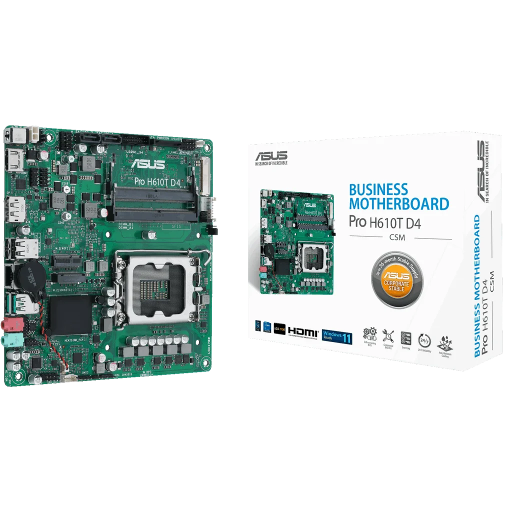 Материнська плата Asus Pro H610T D4-CSM Socket 1700 UA