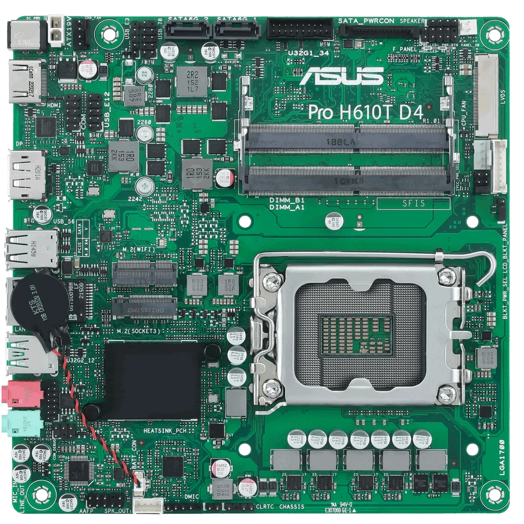 Материнська плата Asus Pro H610T D4-CSM Socket 1700 UA