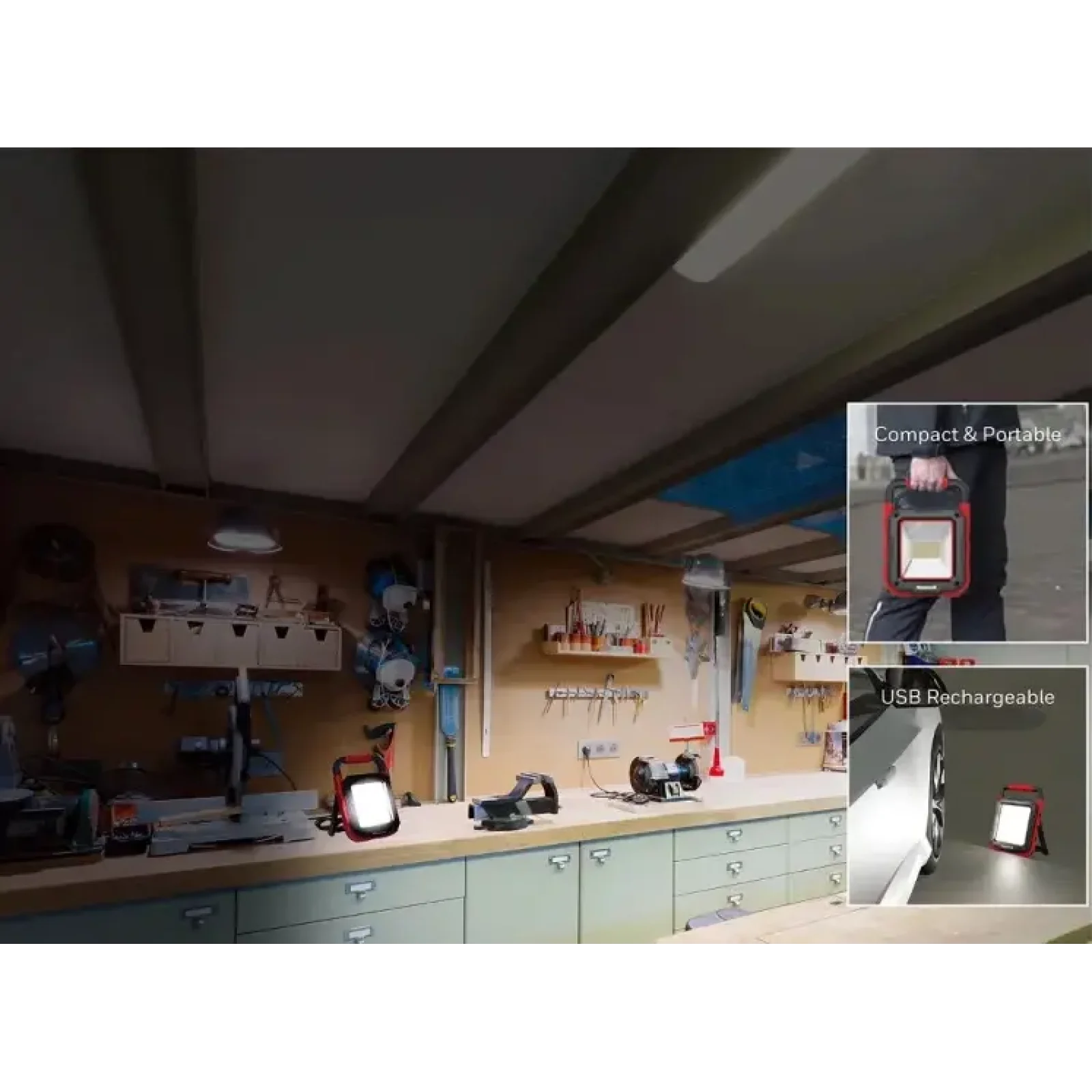 Акумуляторний ліхтар Honeywell LED 3000 Lumen Portable Rechargeable Work Light