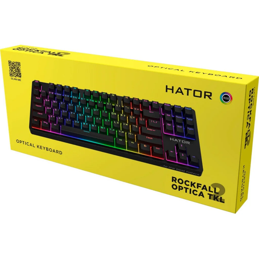 Клавіатура Hator Rockfall 2 Optica TKL Switch Black (HTK-730)