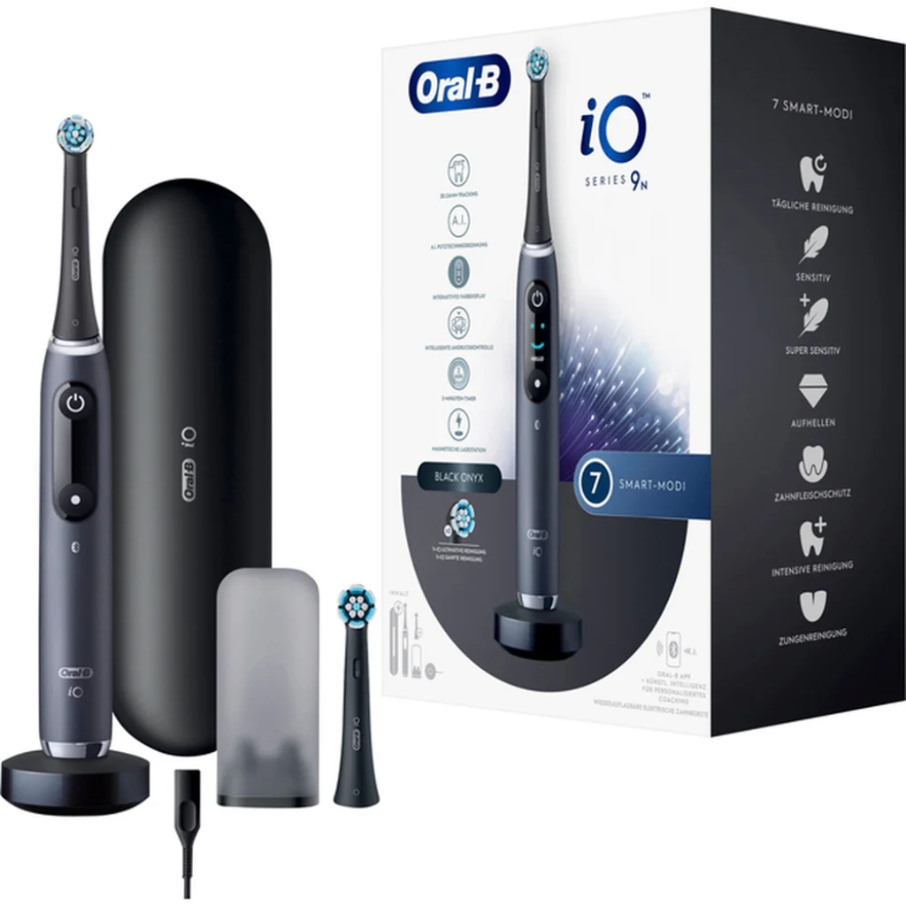 Зубная электрощетка Oral-B iO Series 9N Black Onyx + Brush Head + TC (iQM9.2Q2.2AD)