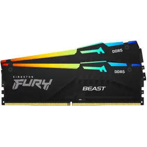 Оперативная память Kingston FURY 64 GB (2x32GB) DDR5 6000 MHz Beast RGB EXPO (KF560C36BBEAK2-64)