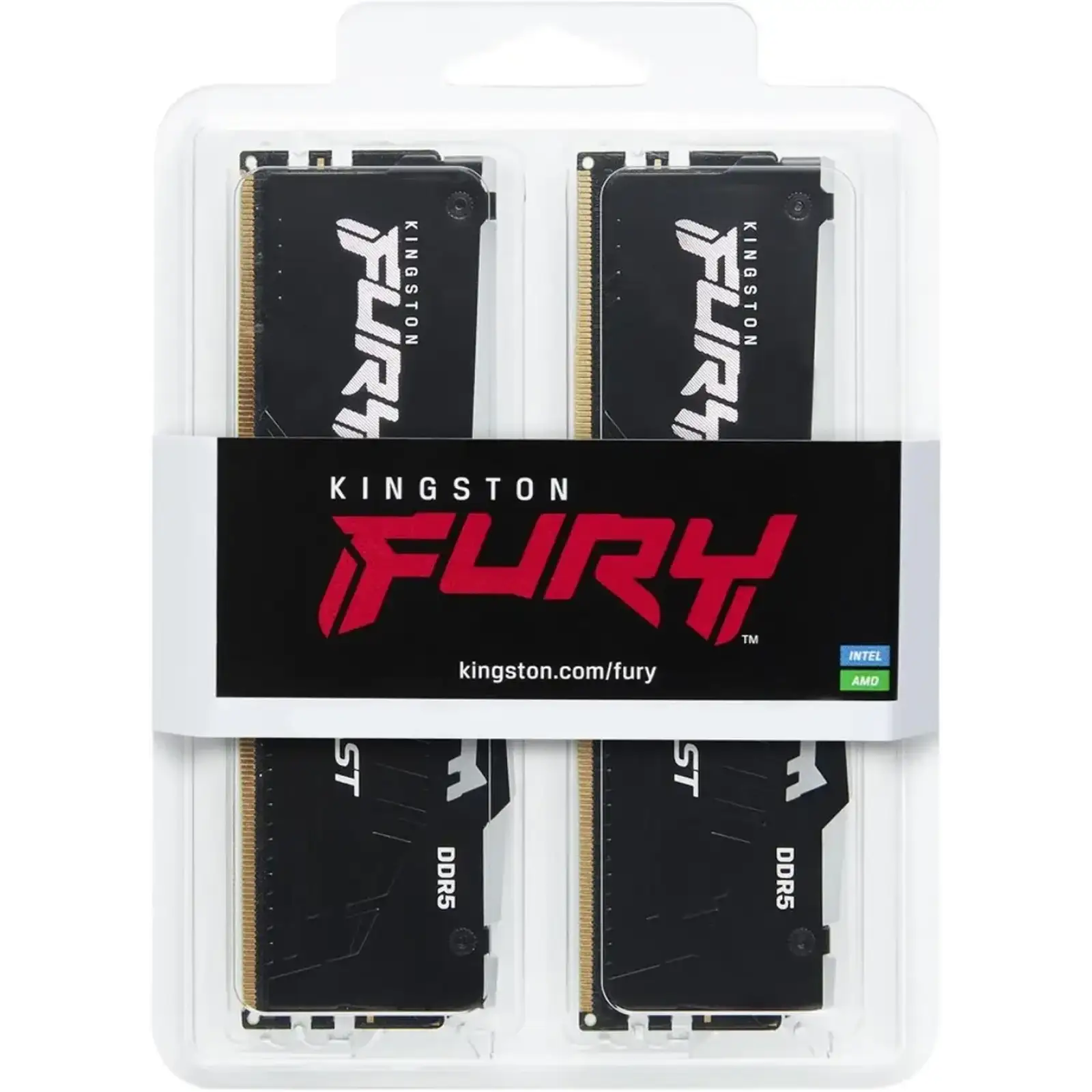 Оперативная память Kingston FURY 64 GB (2x32GB) DDR5 6000 MHz Beast RGB EXPO (KF560C36BBEAK2-64)