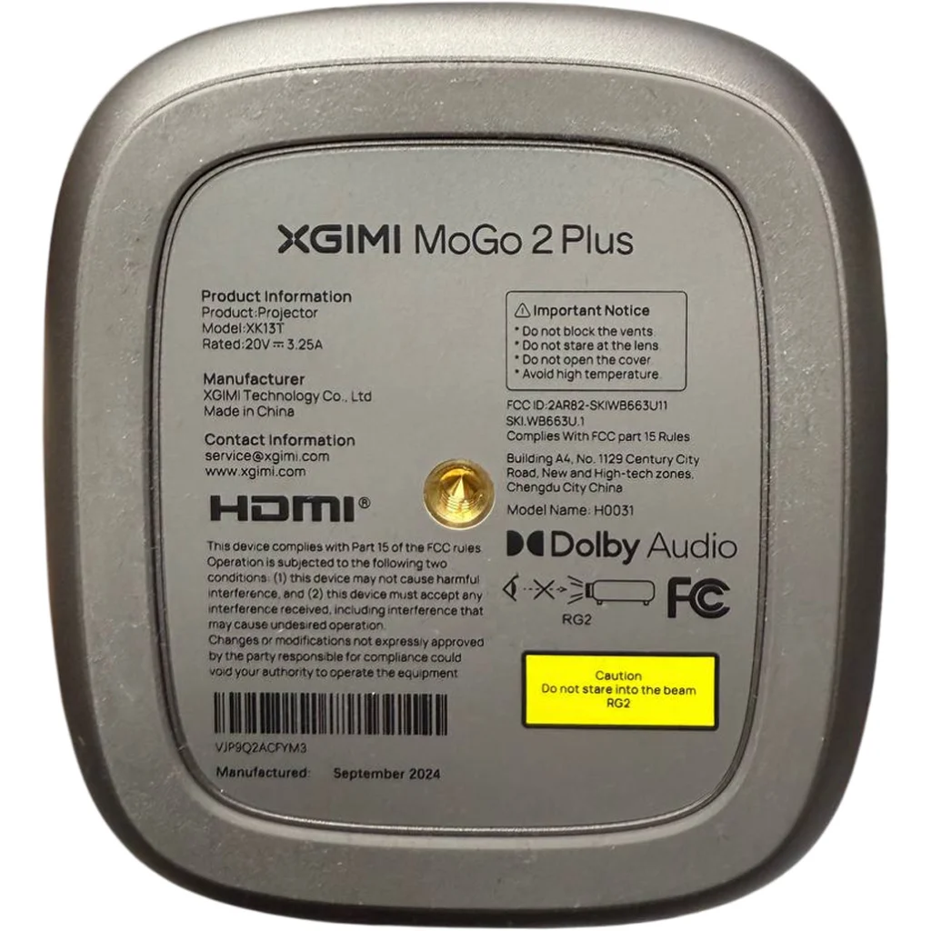 Проектор XGiMi MoGo 2 Plus