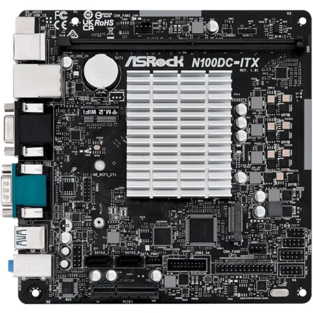 Материнская плата ASRock N100DC-ITX (Intel N100) UA