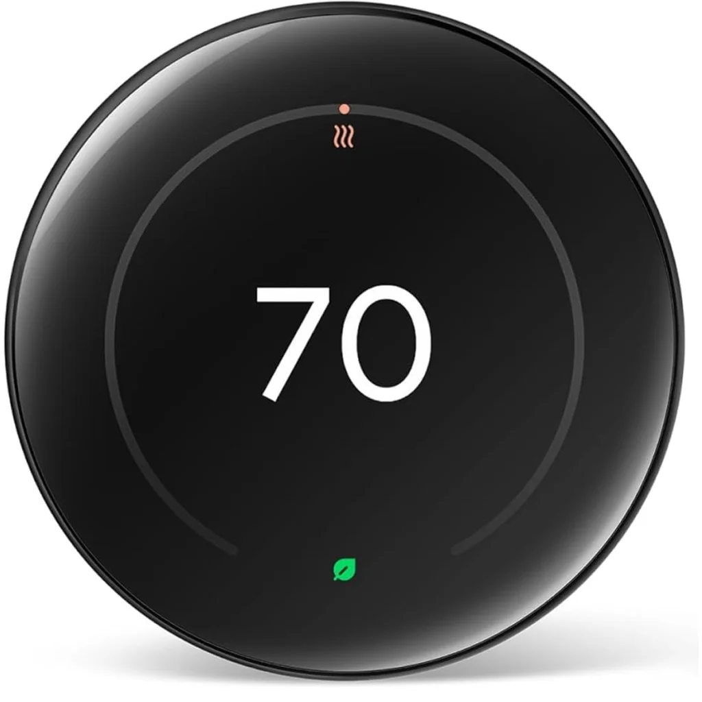 Термостат Google Nest Learning Thermostat (4th Gen, 2024) Polished Obsidian
