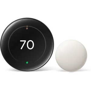 Термостат Google Nest Learning Thermostat (4th Gen, 2024) Polished Obsidian