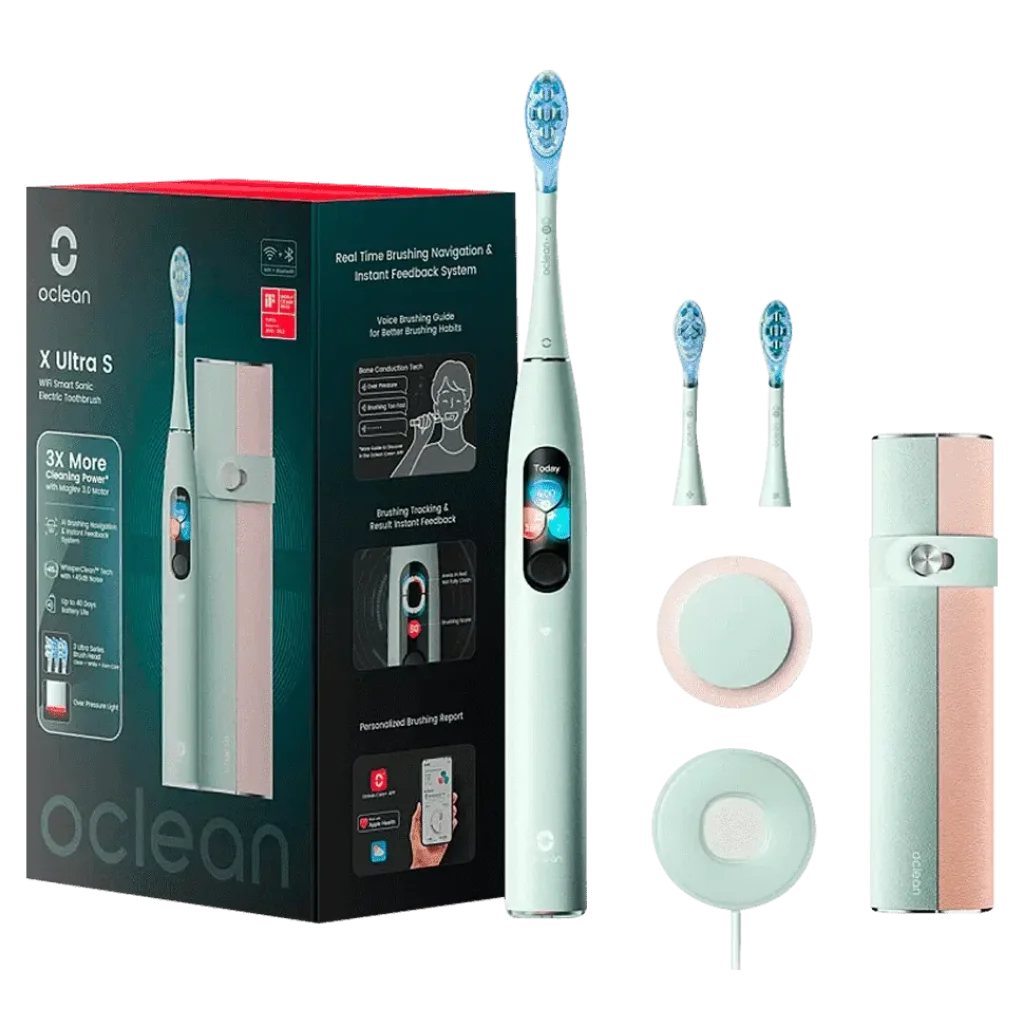 Зубная электрощетка Xiaomi Oclean X Ultra Set Smart Sonic Electric Toothbrush Green
