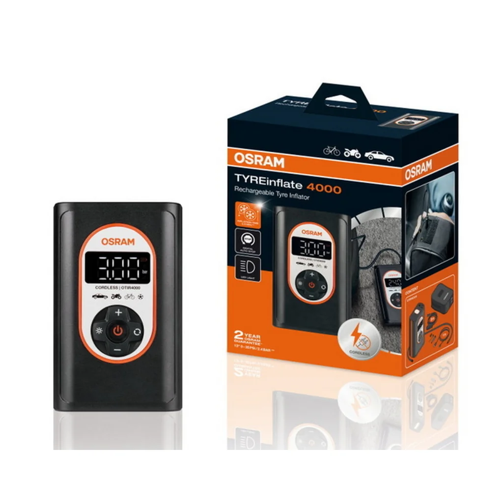 Автомобільний компресор (електричний) Osram TYRE inflate 4000 OTIR4000