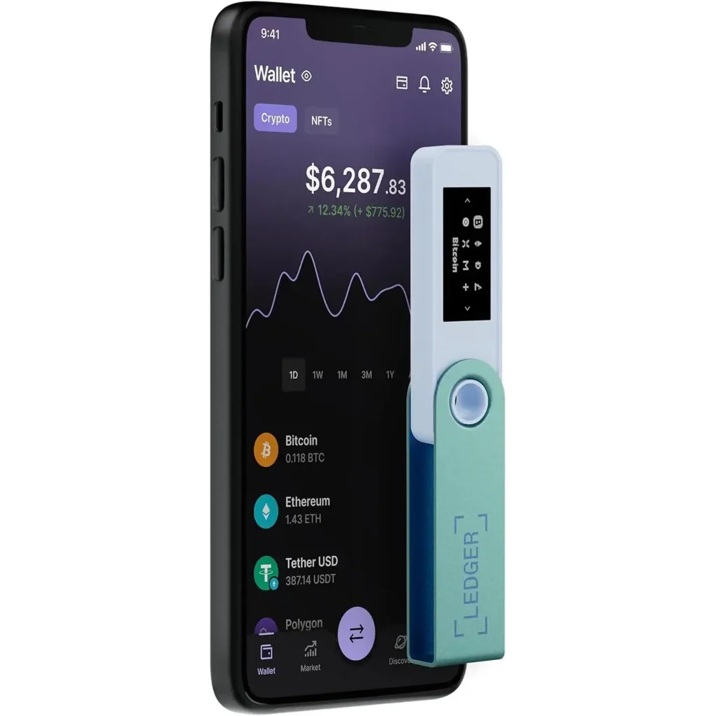 Криптогаманець Ledger Nano S Plus Pastel Green