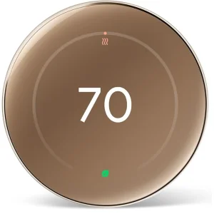 Термостат Google Nest Learning Thermostat (4th Gen, 2024) Polished Gold