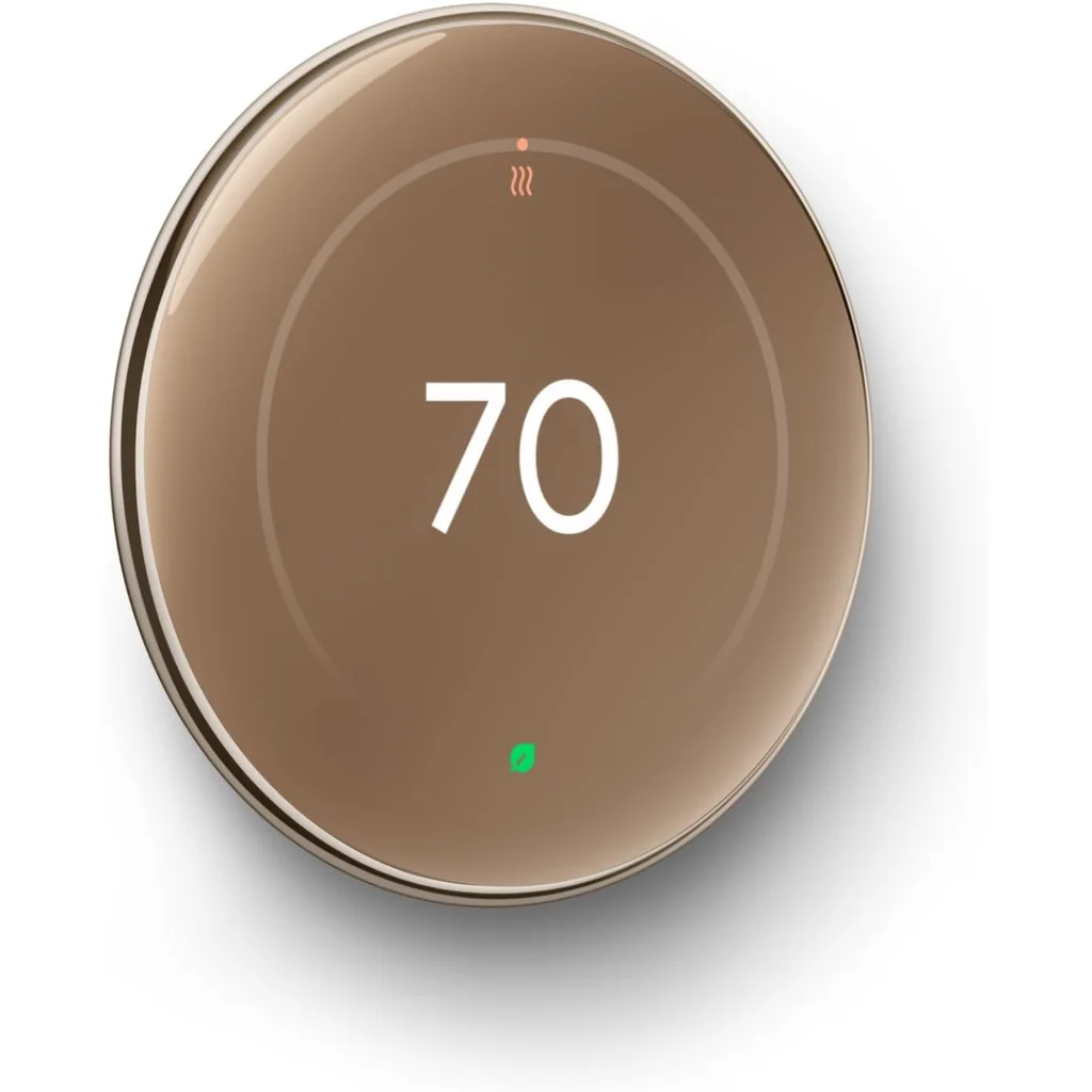Термостат Google Nest Learning Thermostat (4th Gen, 2024) Polished Gold