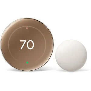 Термостат Google Nest Learning Thermostat (4th Gen, 2024) Polished Gold