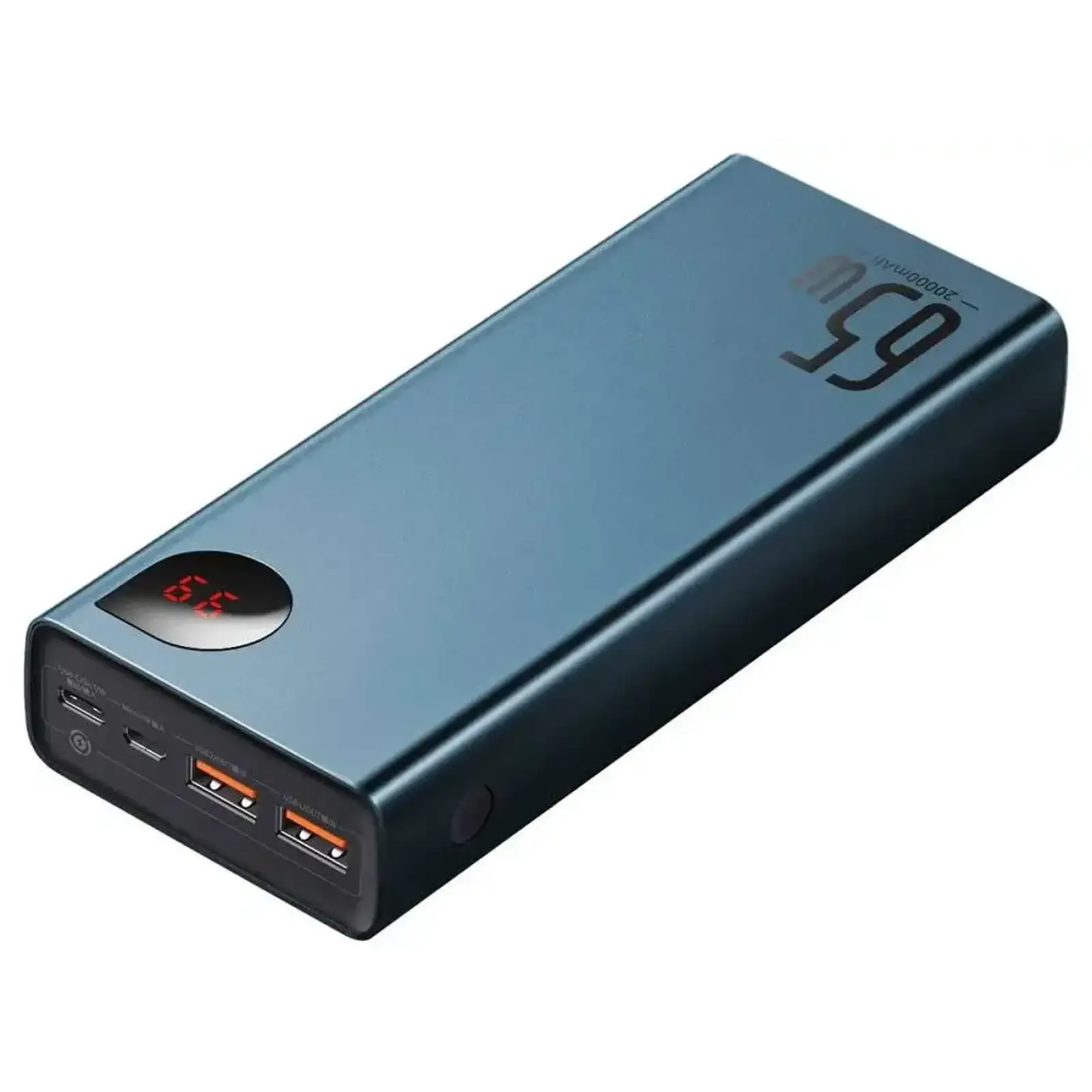 Внешний аккумулятор Baseus Adaman Metal Digital Display Quick Charge 65W 20000mAh Blue (PPIMDA-D03)