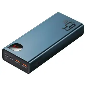 Внешний аккумулятор Baseus Adaman Metal Digital Display Quick Charge 65W 20000mAh Blue (PPIMDA-D03)