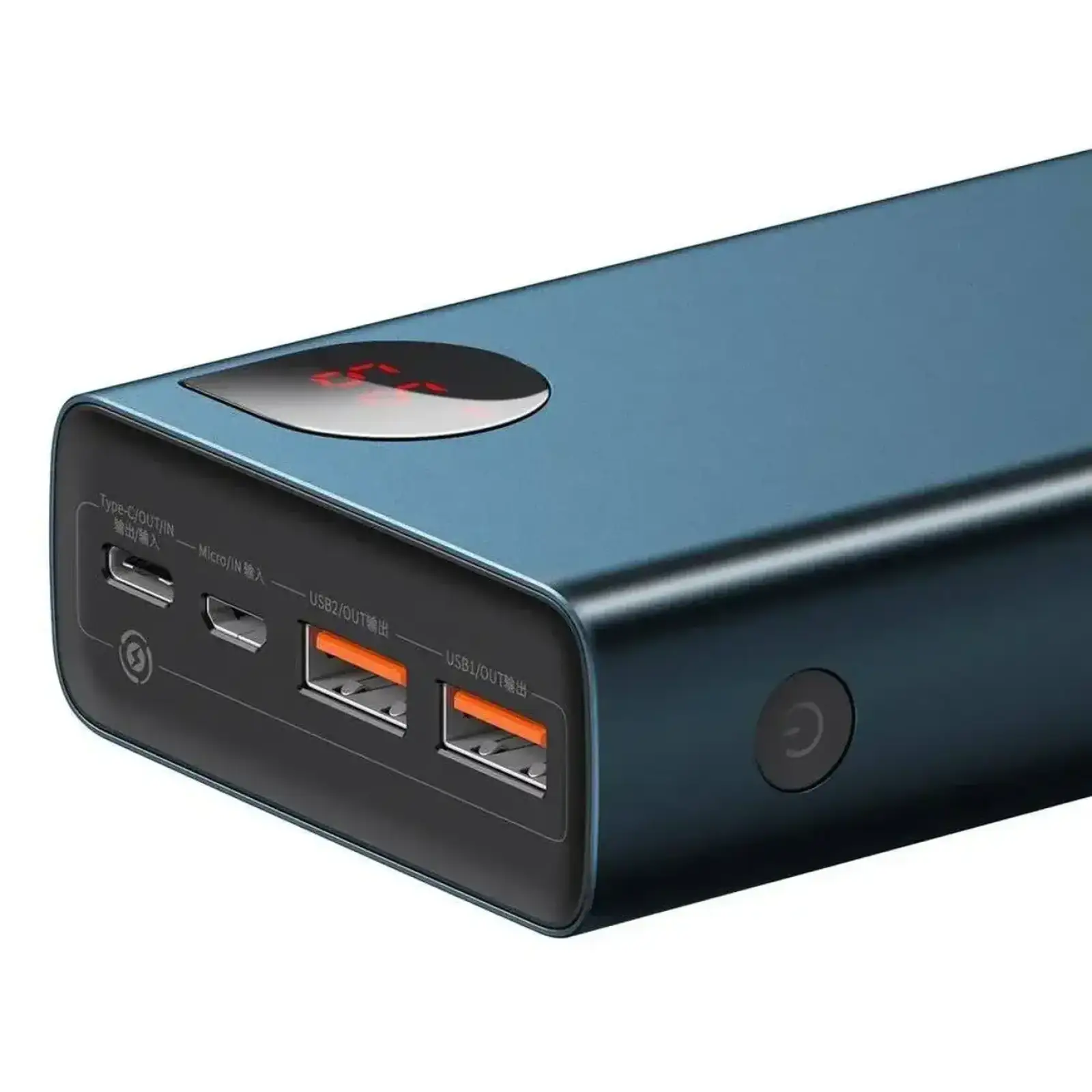 Внешний аккумулятор Baseus Adaman Metal Digital Display Quick Charge 65W 20000mAh Blue (PPIMDA-D03)