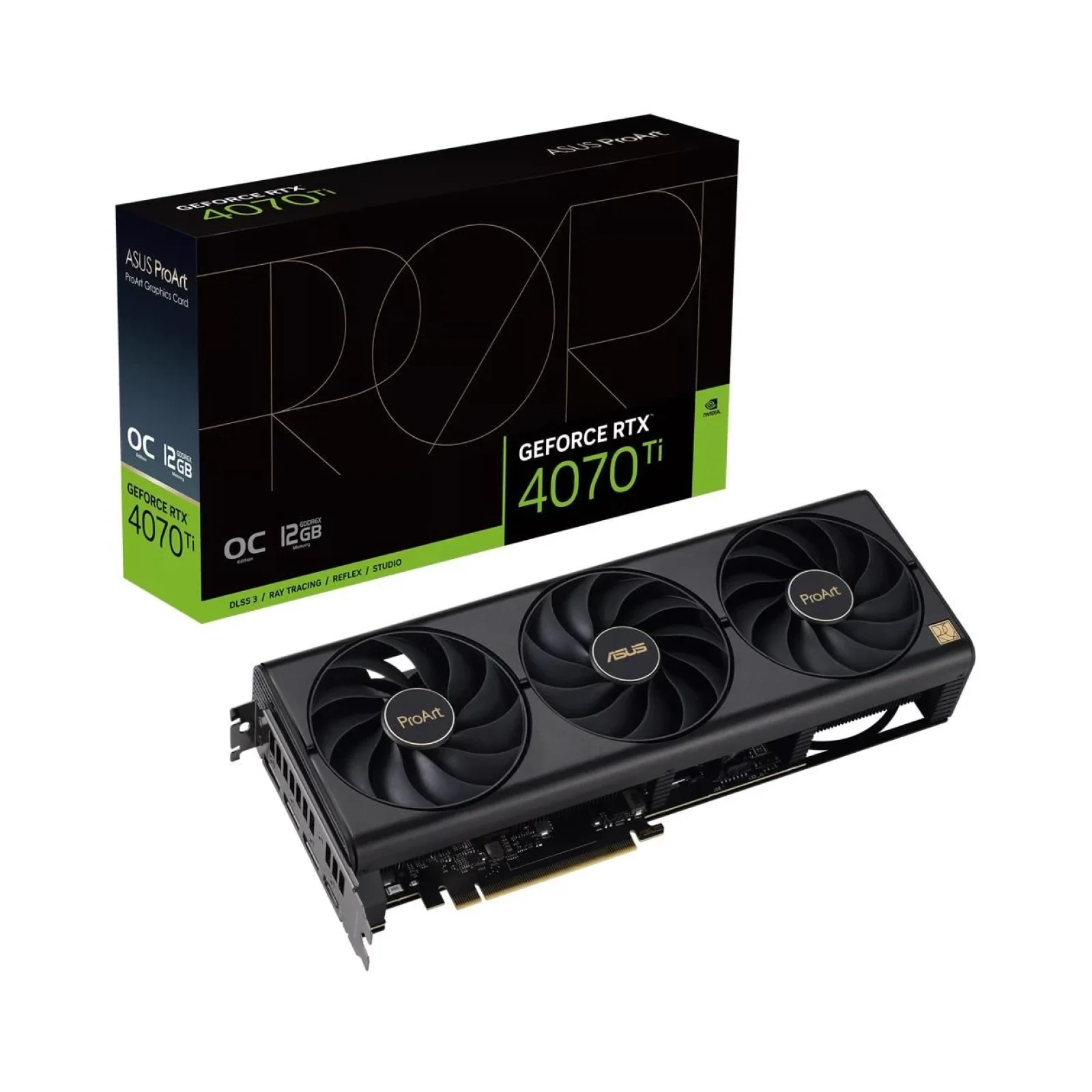 Відеокарта ASUS ProArt GeForce RTX 4070 Ti OC Edition 12GB GDDR6X (PROART-RTX4070TI-O12G)