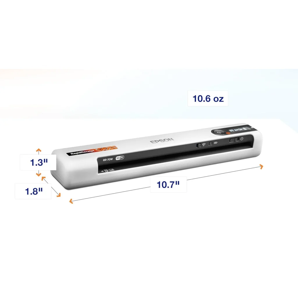 Сканер Epson RapidReceipt RR-70W Wireless Mobile