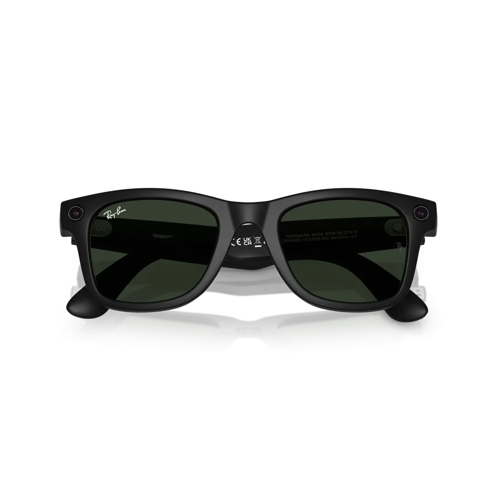 Смарт-очки Ray-Ban Meta Wayfarer Standard - Matte Black / Clear to Graphite Green Transitions (RW4006 601S1M 50-22)