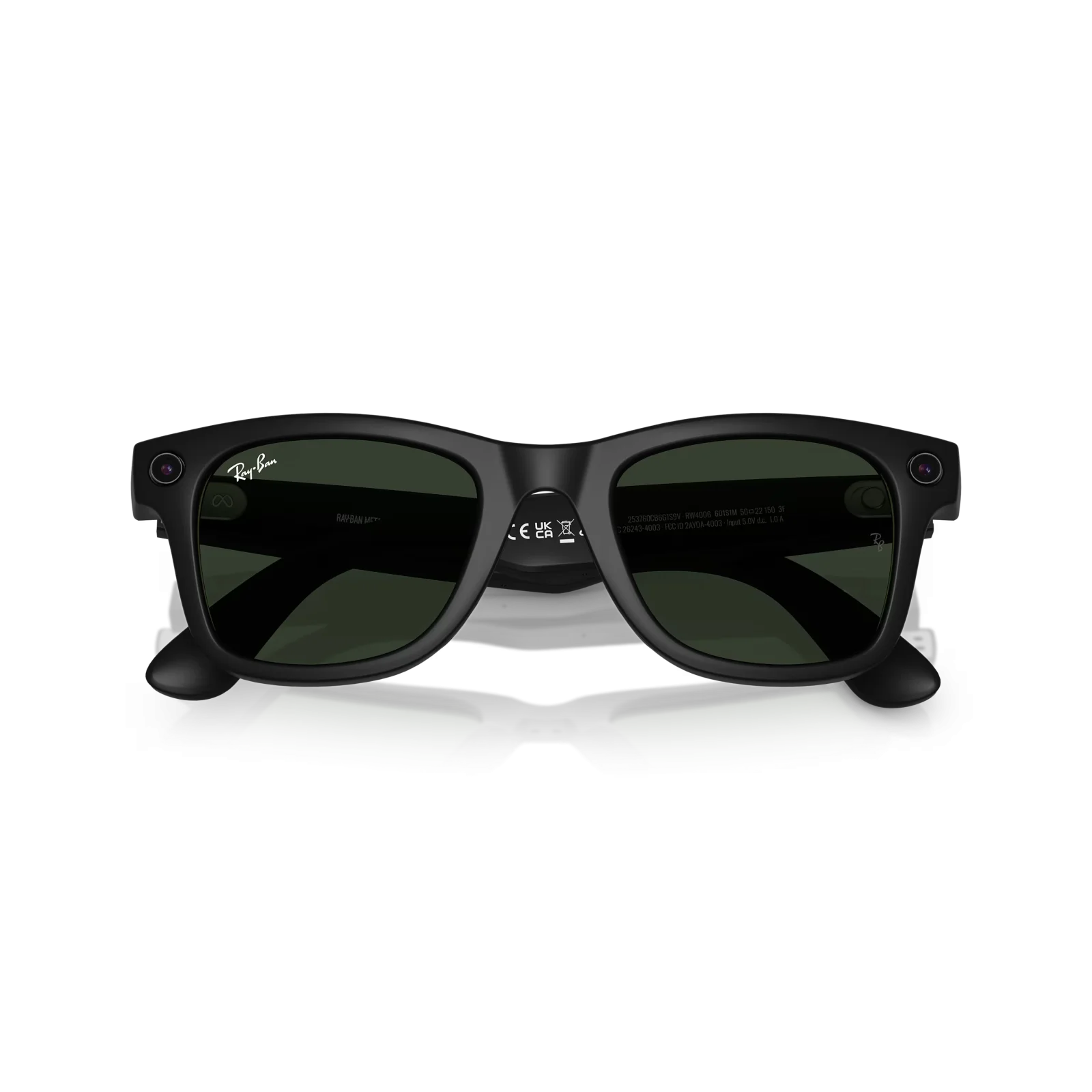 Смарт-очки Ray-Ban Meta Wayfarer Standard - Matte Black Clear to Graphite Green Transitions (RW4006 601S1M 50-22)