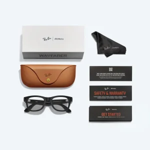 Смарт-очки Ray-Ban Meta Wayfarer Standard - Matte Black / Clear to Graphite Green Transitions (RW4006 601S1M 50-22)
