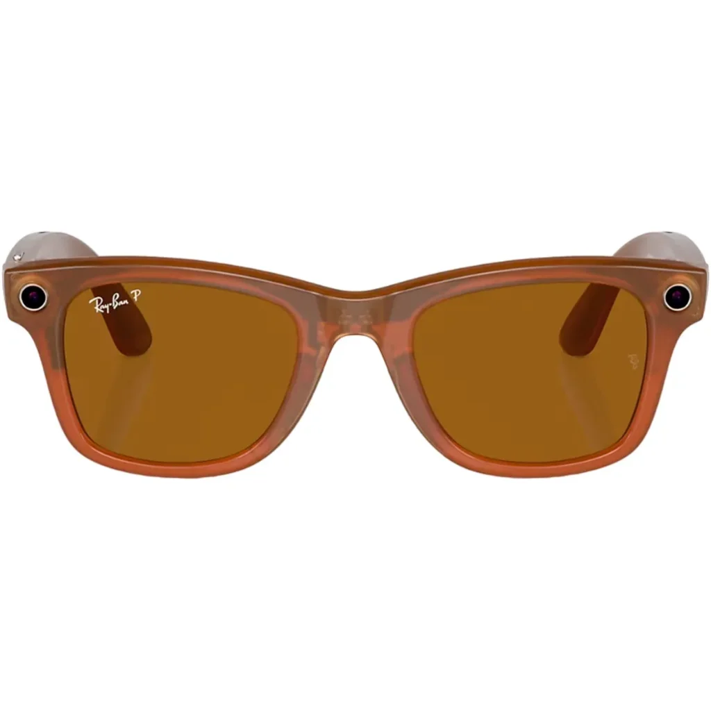 Смарт-очки Ray-Ban Meta Wayfarer Shiny Caramel Frame Brown Lenses (RW4006 670683 50-22)
