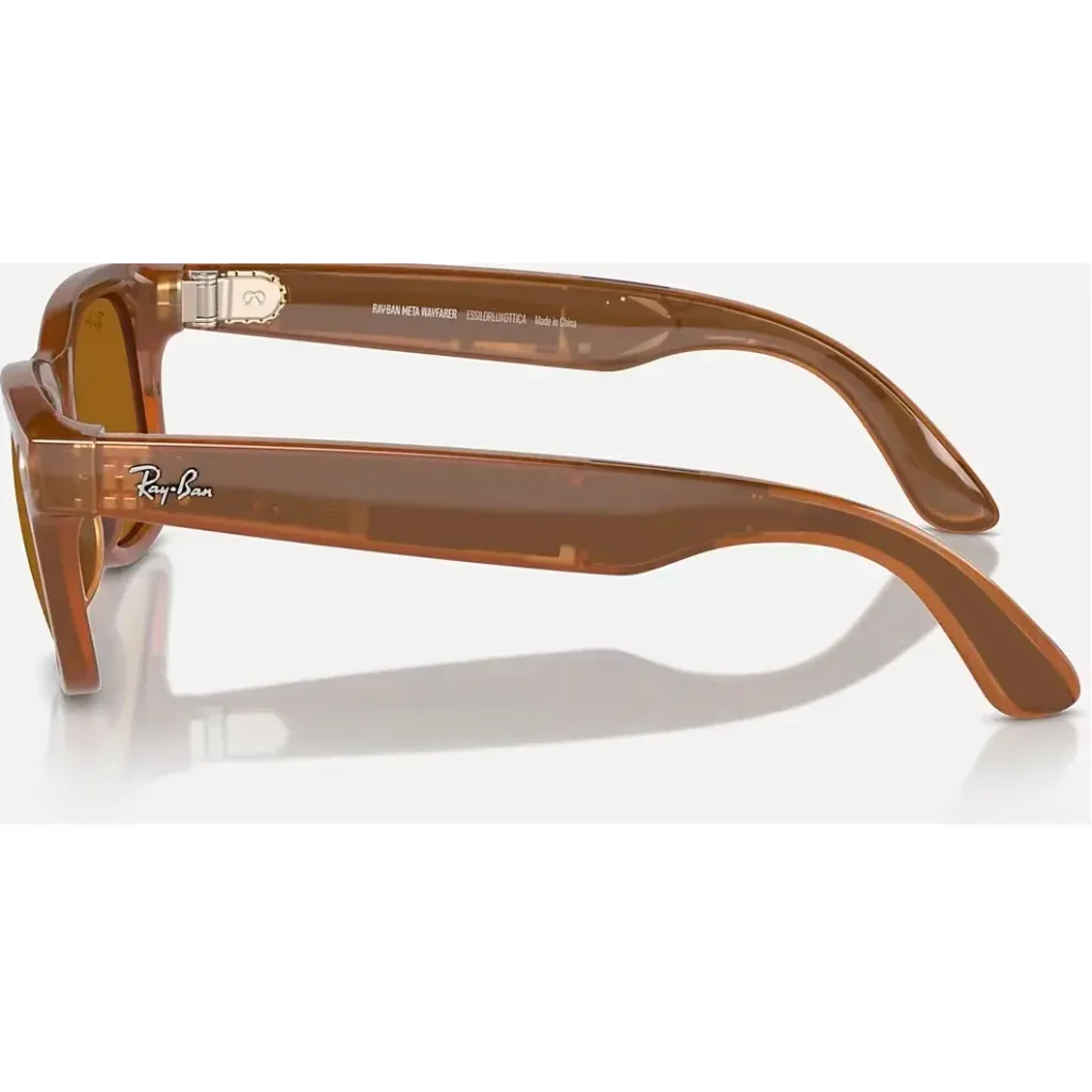 Смарт-очки Ray-Ban Meta Wayfarer Shiny Caramel Frame Brown Lenses (RW4006 670683 50-22)
