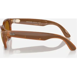 Смарт-очки Ray-Ban Meta Wayfarer Shiny Caramel Frame Brown Lenses (RW4006 670683 50-22)