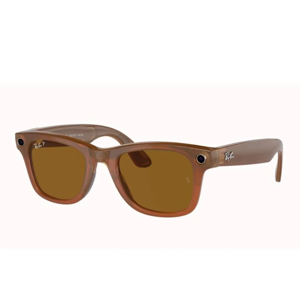 Смарт-очки Ray-Ban Meta Wayfarer Shiny Caramel Frame Brown Lenses (RW4006 670683 50-22)