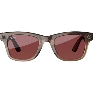 Смарт-очки Ray-Ban Meta Wayfarer Large - Clear Watermelon Red Transitions (RW4008 6705P5 53-22)