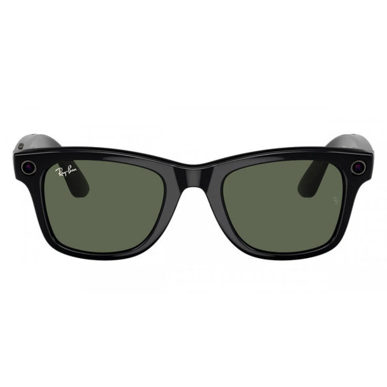 Смарт-окуляри Ray-Ban Meta Wayfarer Large -Shiny Black G-15 Green (RW4008 601/71 53-22)