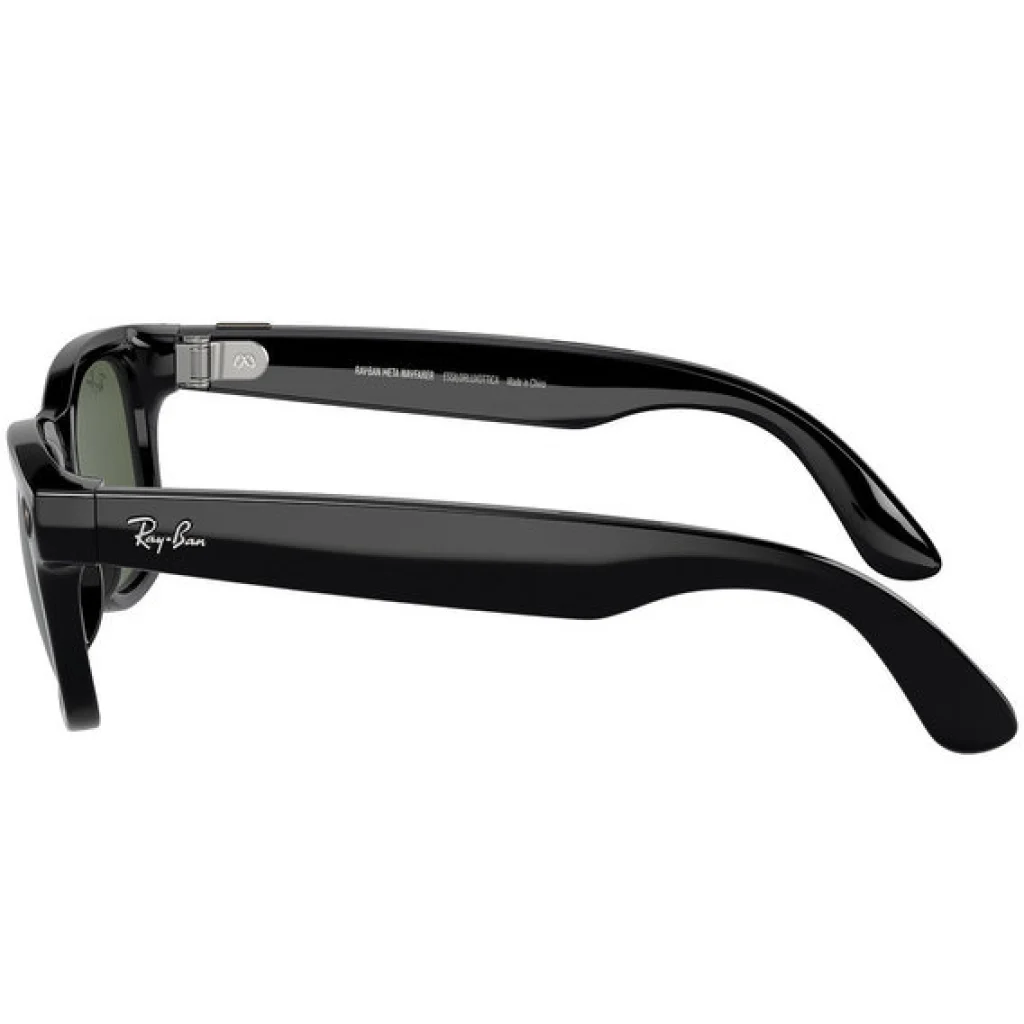 Смарт-очки Ray-Ban Meta Wayfarer Large -Shiny Black G-15 Green (RW4008 601/7153-22)