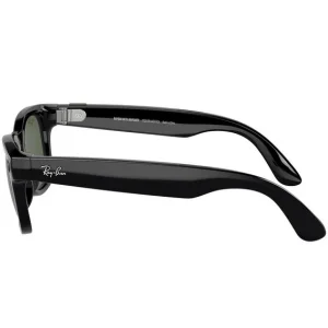 Смарт-очки Ray-Ban Meta Wayfarer Large -Shiny Black G-15 Green (RW4008 601/7153-22)
