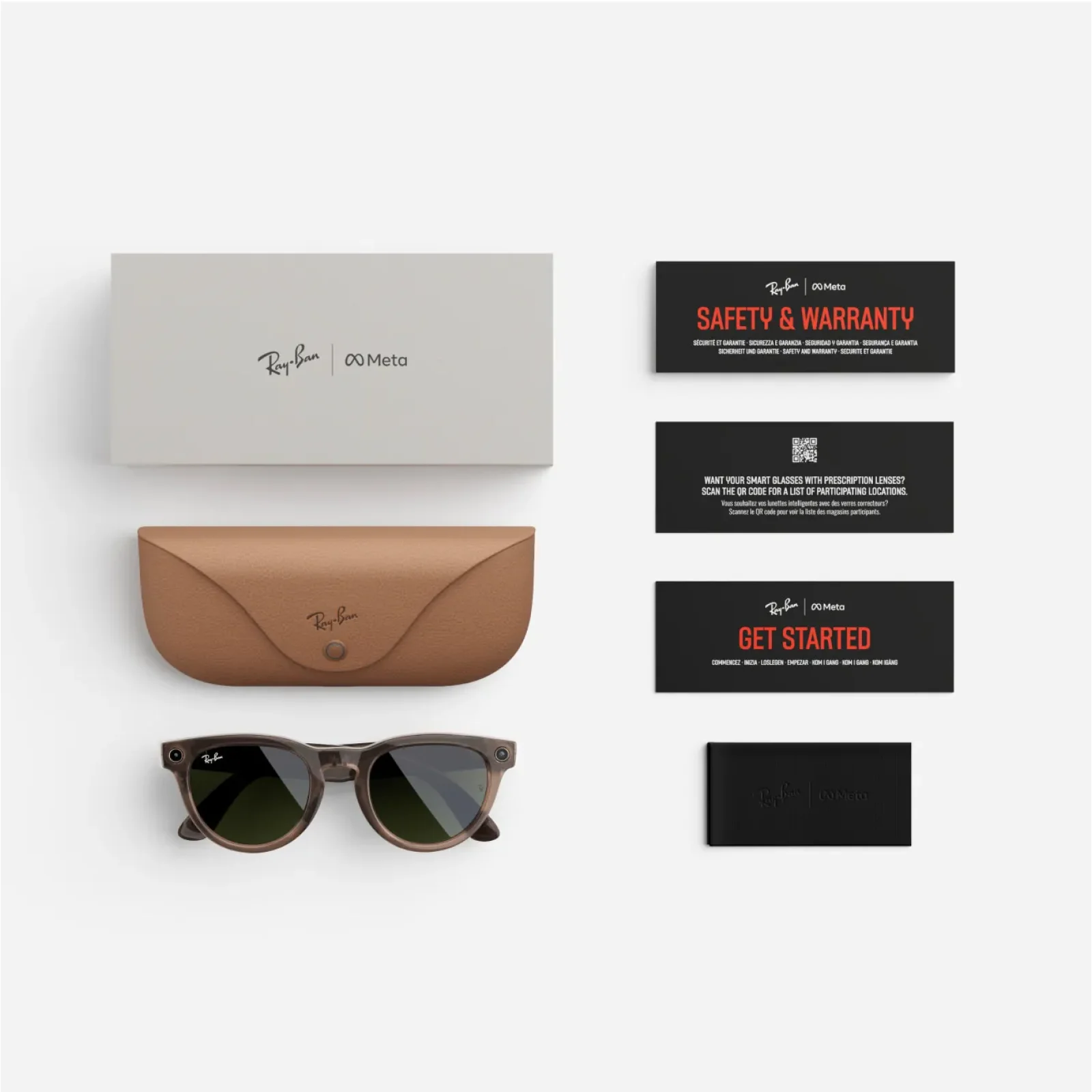 Смарт-очки Ray-Ban Meta Headliner Shiny Warm Stone/Transition Dark Greem (RW4009F 6705M151)