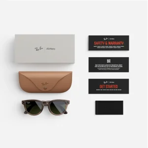 Смарт-очки Ray-Ban Meta Headliner Shiny Warm Stone/Transition Dark Greem (RW4009F 6705M151)