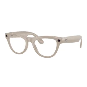 Смарт-очки Ray-Ban Meta Skyler Standard Shiny Chalky Gray / Clear Sapphire Transition (RW4010 6700MF 52-20)