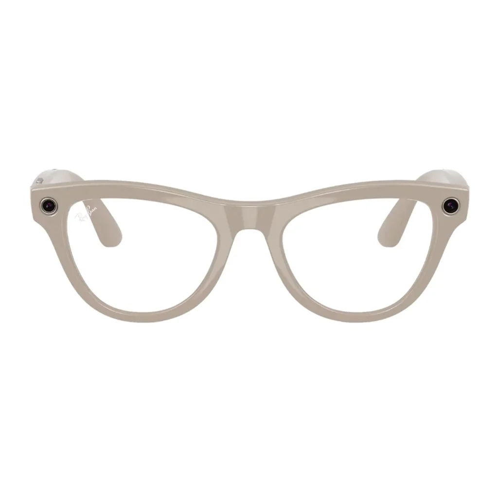 Смарт-очки Ray-Ban Meta Skyler Standard Shiny Chalky Gray / Clear Sapphire Transition (RW4010 6700MF 52-20)